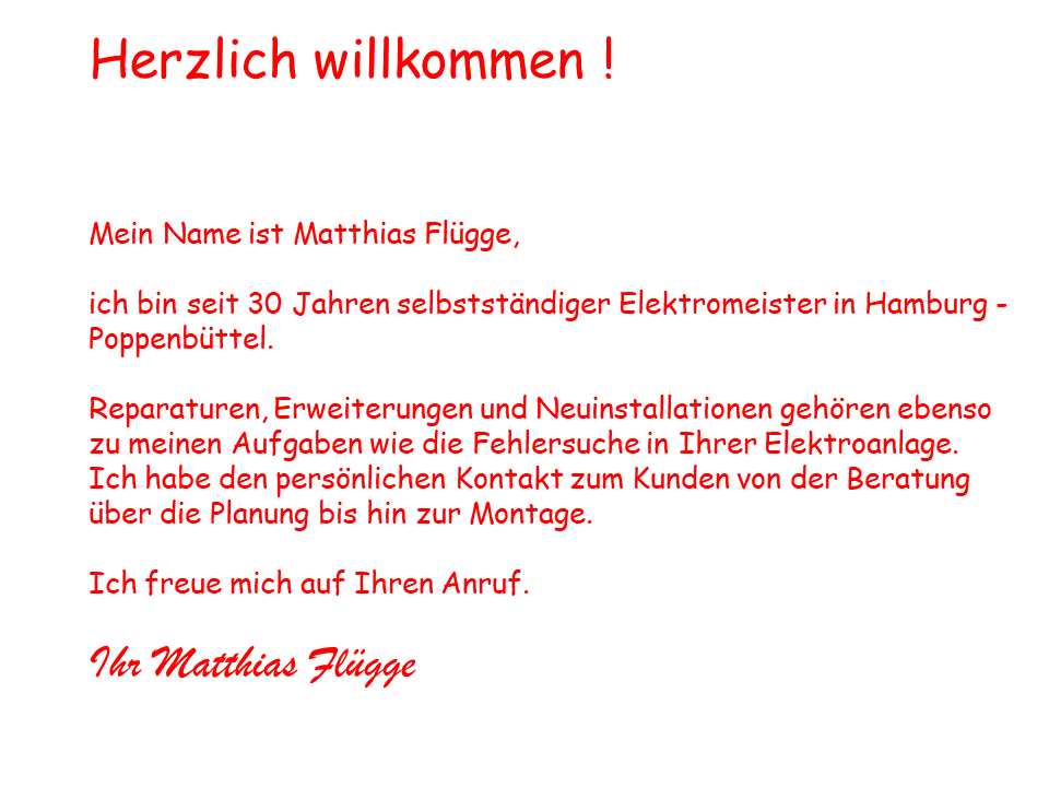Matthias Flügge Elektriker